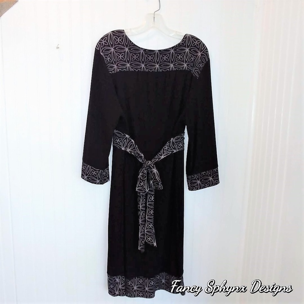 Ronnie Nicole Size 14 Black & White Dress - Picture 3 of 5